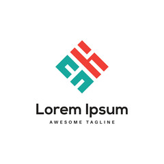 Obraz premium SH Letter Logo Design Free Icon