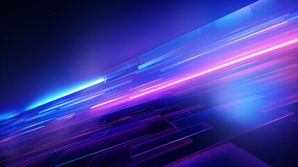 Abstract blue and violet color lines