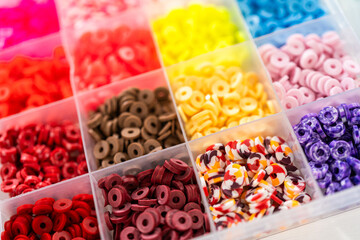 Colorful Clay Beads Set for Creative Kids' Bracelet Making