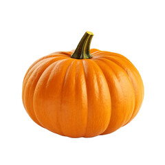 3d Orange Pumpkin isolated on transparent background