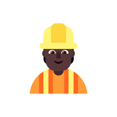 Construction Worker: Dark Skin Tone