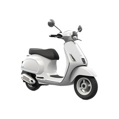 3d Scooter isolated on transparent background