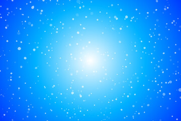 Blue background Ocean Sea Sky Snowy Christmas Snowfall Snowflake Sparkle Shine Light Bright Middle Center Gradient Vector Illustration Atmosphere Special Magical Holidays Winter New Year Celebration