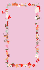 Frame with Christmas decoration