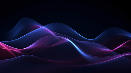Abstract dynamic violet and blue waves