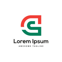 GS  Letter Logo Design Free Icon