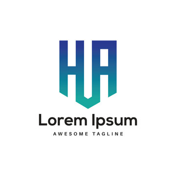 HUA Letter Logo Design Free Icon