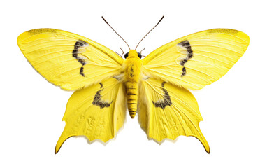 Brimstone Moth Dappled Camouflagist Isolated on a Transparent Background PNG