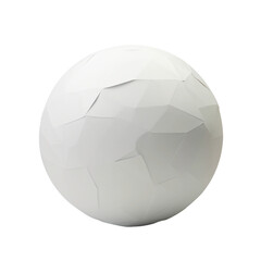 A ball of paper isolated on transparent background