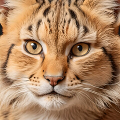 Obraz premium Close-up portrait of a sand cat.