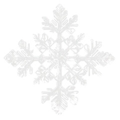 Transparent frozen crystal snowflakes clipart, christmas design, ai generative