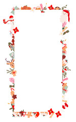 Obraz premium Christmas card frame