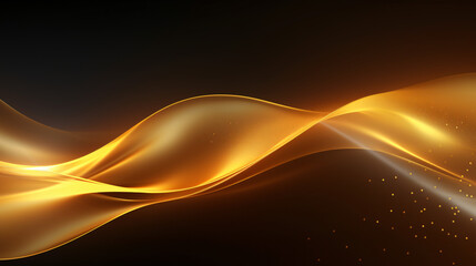 Abstract gold stripe waves