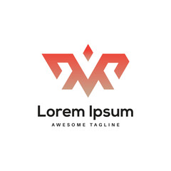 MV Letter Logo Design Free Icon