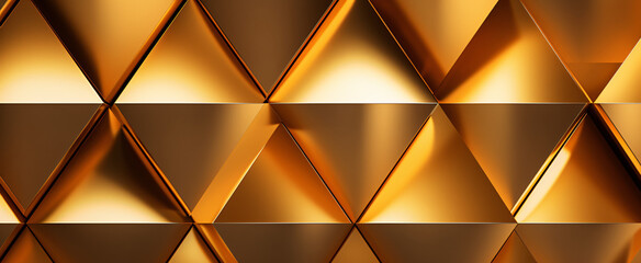 Fototapeta na wymiar Abstract gold triangle shapes