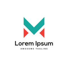 M Letter Logo Design Free Icon