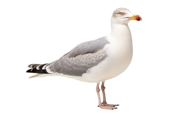 Caspian Gull Coastal Scavenger Isolated on a Transparent Background PNG