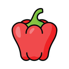 Visually appealing amazing icon of bell pepper, vector of capsicums