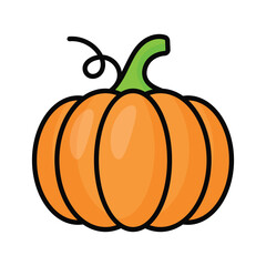 A symbol of warmth and seasonal delight for your creative projects. Pumpkin vector design, healthy and organic food