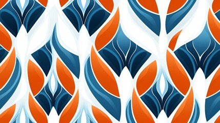 pattern with orange and blue | generative AI