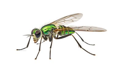 Long Legged Fly The Aerial predator Isolated on a Transparent Background PNG - obrazy, fototapety, plakaty