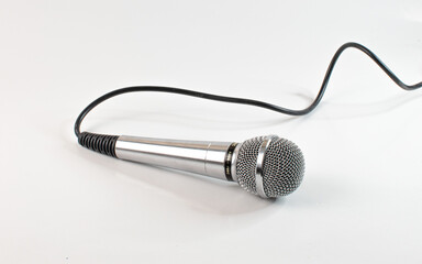microphone on white background