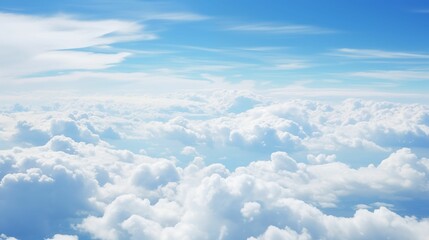 Fototapeta na wymiar Image of clouds from an airplane window.