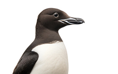 Razorbill Agile Sea Diver Isolated on a Transparent Background PNG