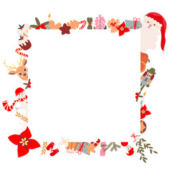 Frame with Christmas decoration