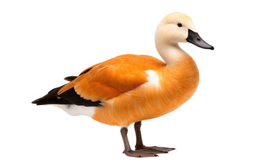 Ruddy Shelduck Orange Bird Isolated on a Transparent Background PNG