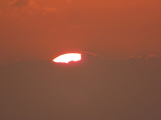 sunset in the mountains