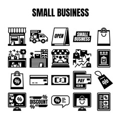 small business icon set