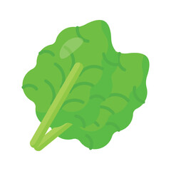 Kale Leaves Icon, Chinese Food, Suitable for Web Design, Logo, and App