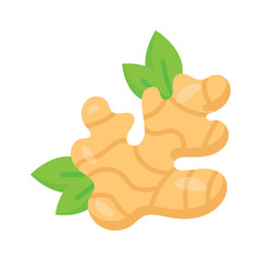 Beautiful designed ginger icon in trendy flat style, ready for premium use