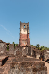 Ruins of St. Augustine tower in Old Goa