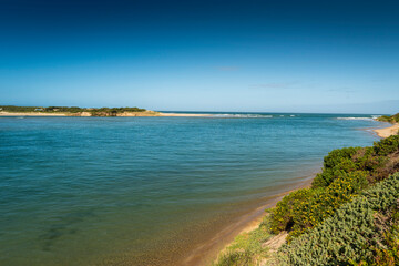 Stillbay river mouth estuary and the indian ocean