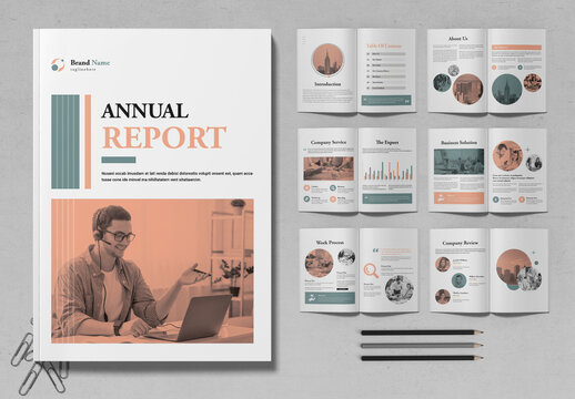 Annual Report Brochure Layout Template