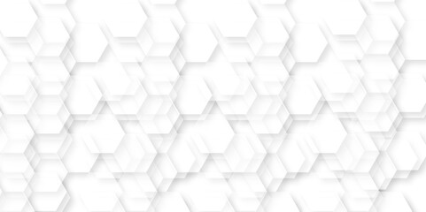 Abstract background with hexagons Abstract hexagon polygonal pattern background vector. seamless bright white abstract honeycomb background.	
