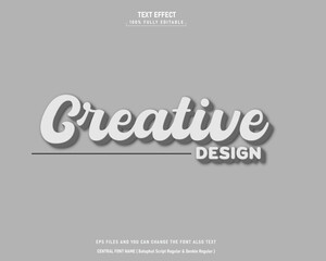 simple text effect template