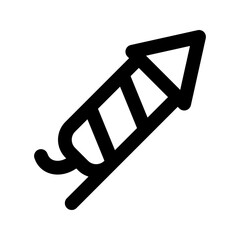 fireworks line icon