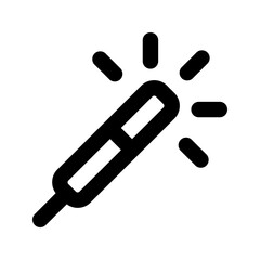 sparkler line icon