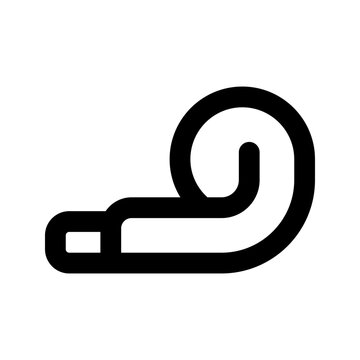 party blower line icon