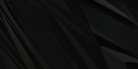 Black crumpled paper background texture pattern overlay. wrinkled high resolution arts craft and canvas Black crumpled  paper.	