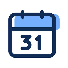 new year calendar filled line icon