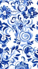 Portuguese Blue Tile Pattern | generative AI