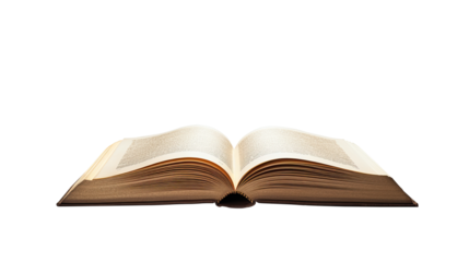 Transparent Unveiling Knowledge: Open Book - Captivating Stock Image for Sale. Transparent background	