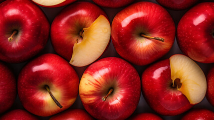Colorful seamless pattern of apple