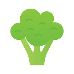 Broccoli vector design, isolated on white background, iron rich vegetable