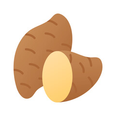 Sweet potato vector design, healthy and organic food