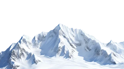 Türaufkleber Snow mountain. Isolated on Transparent background. ©  Mohammad Xte